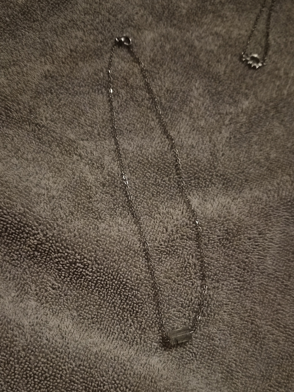 Delicate Silver Bar Necklace